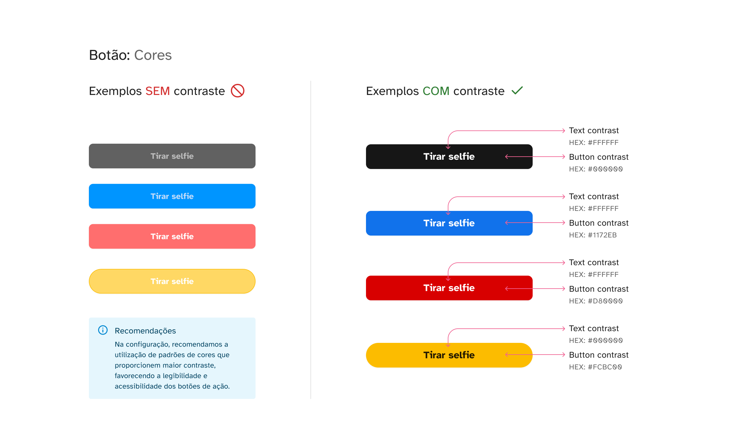 Personalizar cores do botão