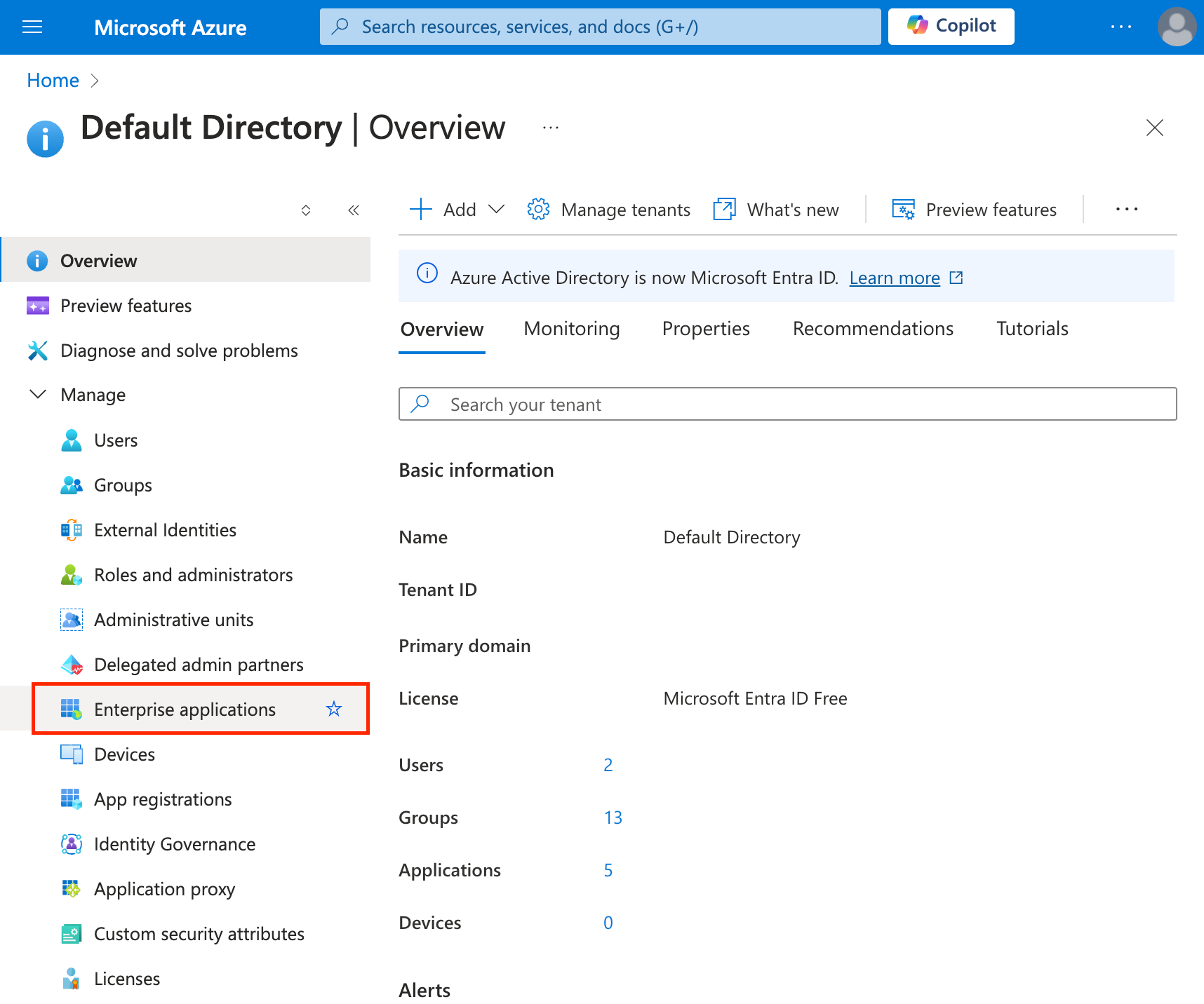 Step 2: Enterprise Applications